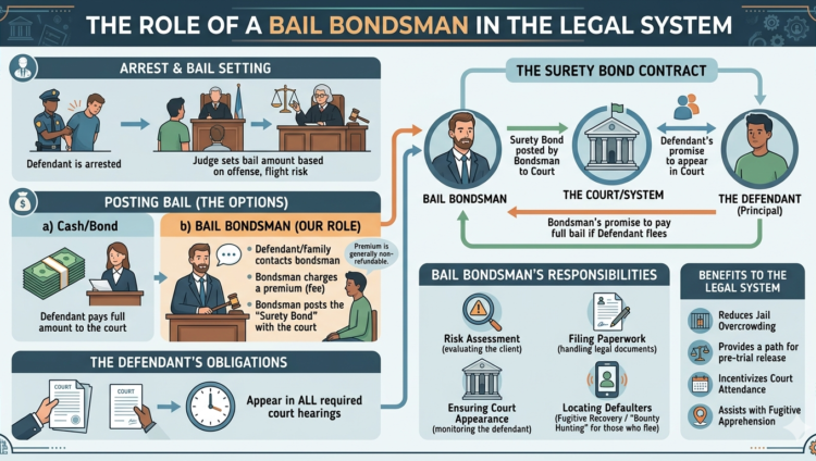 The Role of a Bail Bondsman in the Legal System