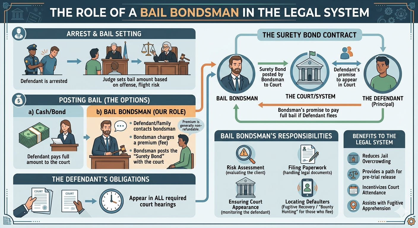 The Role of a Bail Bondsman in the Legal System