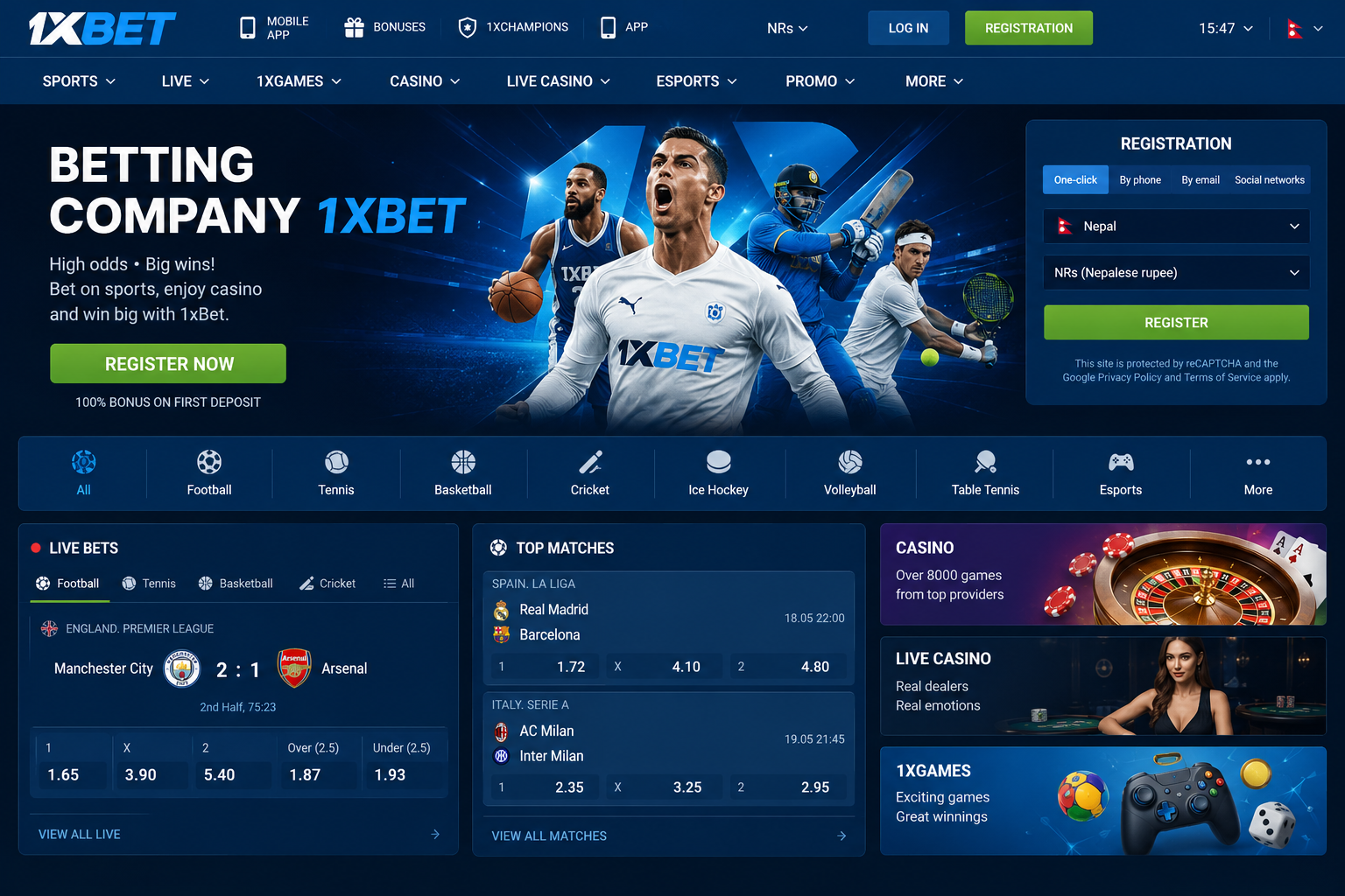 1xbetnpr app download
