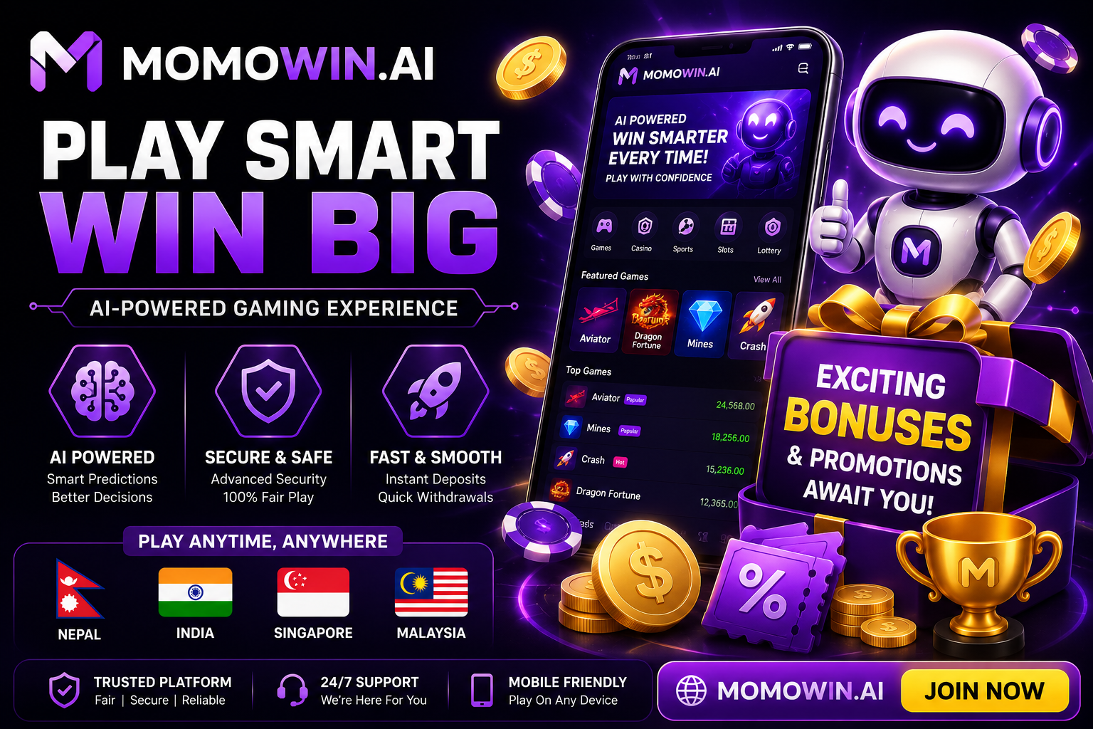 online slots Singapore momowin