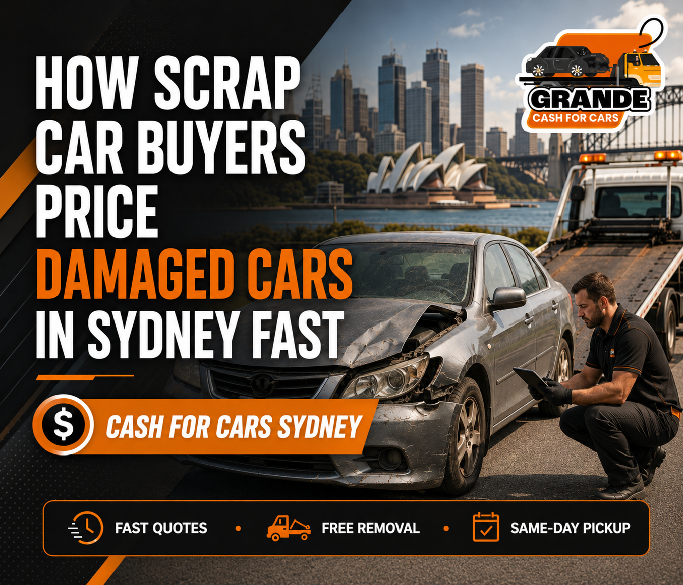How Scrap Car Buyers Price Damaged Cars in Sydney Fast