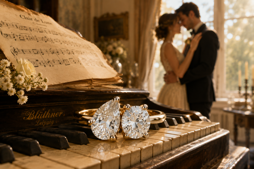 toi et moi engagement rings,